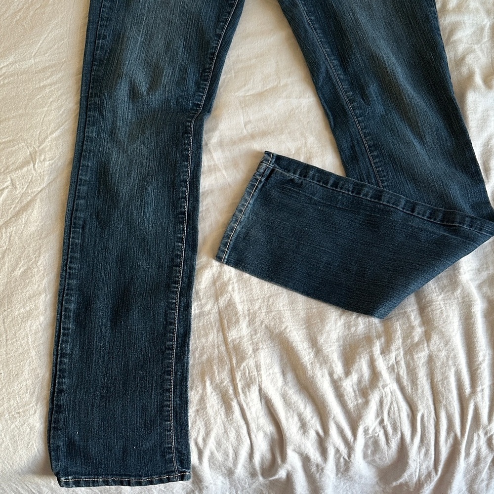 PAIGE Dark Blue Skyline Straight Jeans - Picture 6 of 12